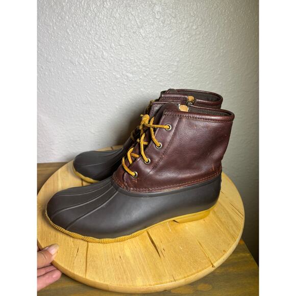 Sperry Women's Saltwater Leather Upper Duck Boot 9.5 M - Picture 2 of 10